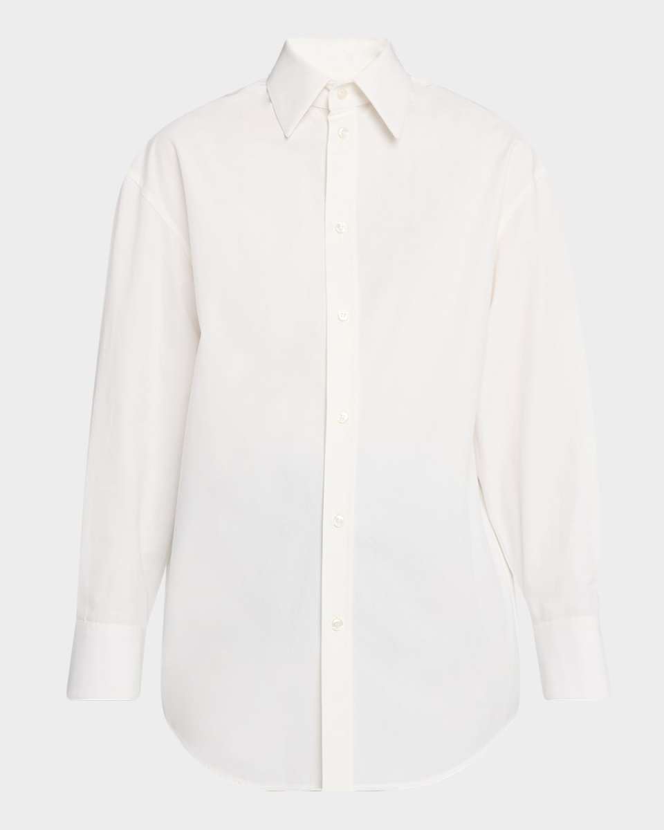 Cotton Button-Front Shirt